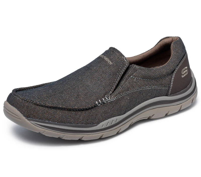 Skechers Men's Expected-Avillo Moccasin, Dark Brown, 6 UK