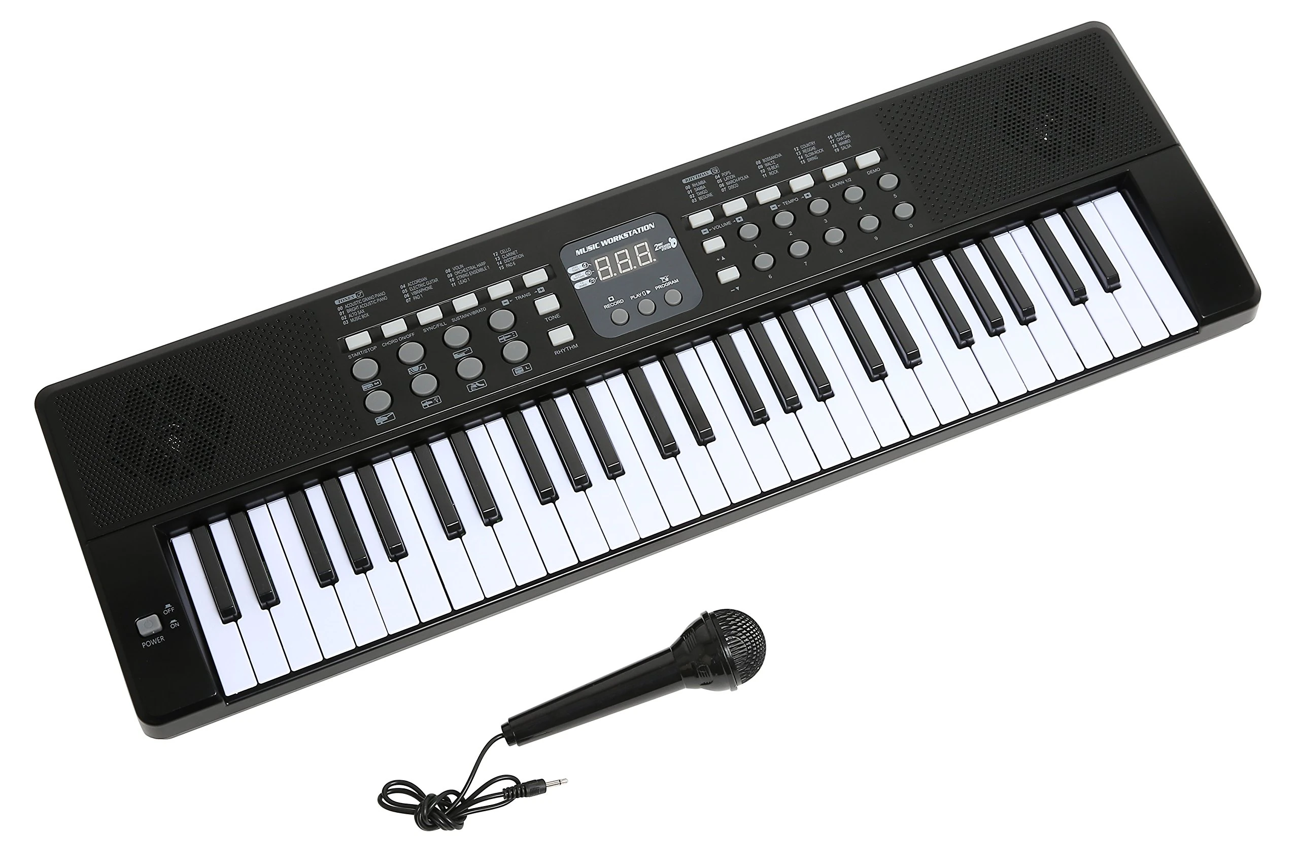 AXMAN LP5450 Keyboard incl. microphone and power supply connector, 54 keys, battery powered 6 x AA (power supply and batteries not included)