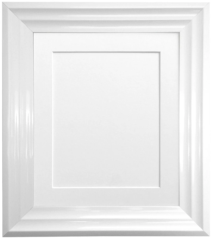 FRAMES BY POST Firenza White Picture Photo Frame with White Mount Plastic Glass 36"x24" Pic Size 30"x20"