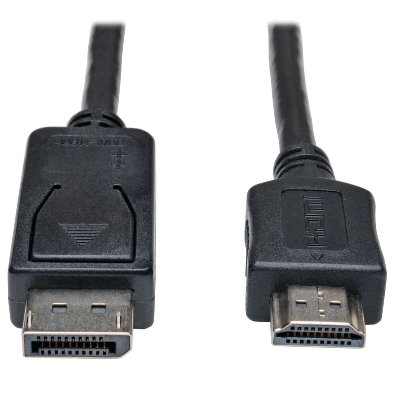 Eaton Tripp Lite Serie P582 – DisplayPort‑to‑HDMI Adapter Cable – P582‑025 – 1080p HD Video with Audio, Passive DP++ Design for Direct PC‑to‑Monitor Connection, Black (B01BLFVJHA)