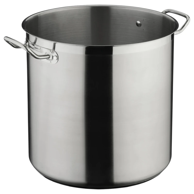 Commichef Plus Superior Blend Stainless Steel Deep Stock Pot without Lid, Strong Corrosion Resistance, 24cm, 10.9L