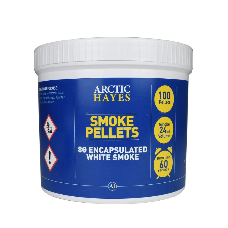 Arctic Hayes PH125 Encapsulated Red Smoke 100-Pieces Pellet Tub, 9.4 cm*9.8 cm*1.6 cm