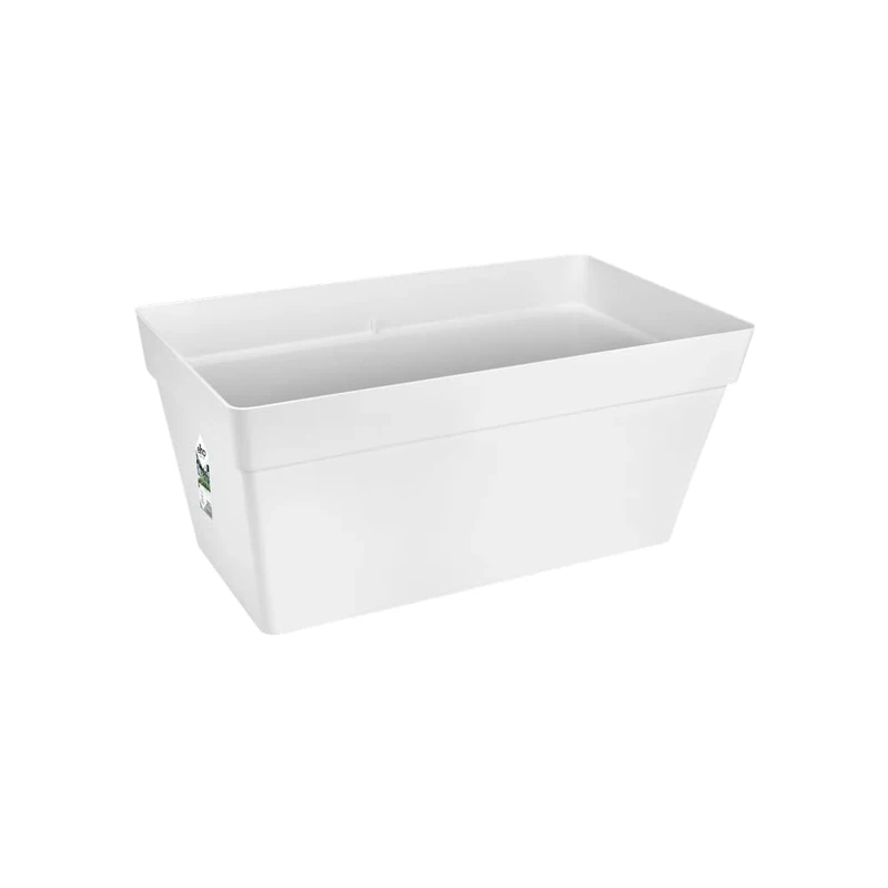 elho Loft Urban Terrace 70 - Planter for Outdoor - Ø 69.3 x H 32.5 cm - White/White