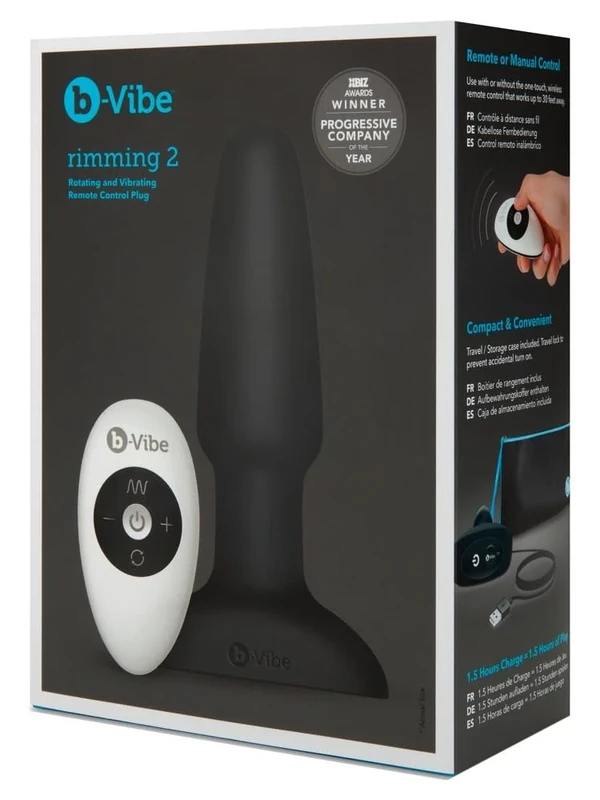 b-Vibe Rimming Plug, Black