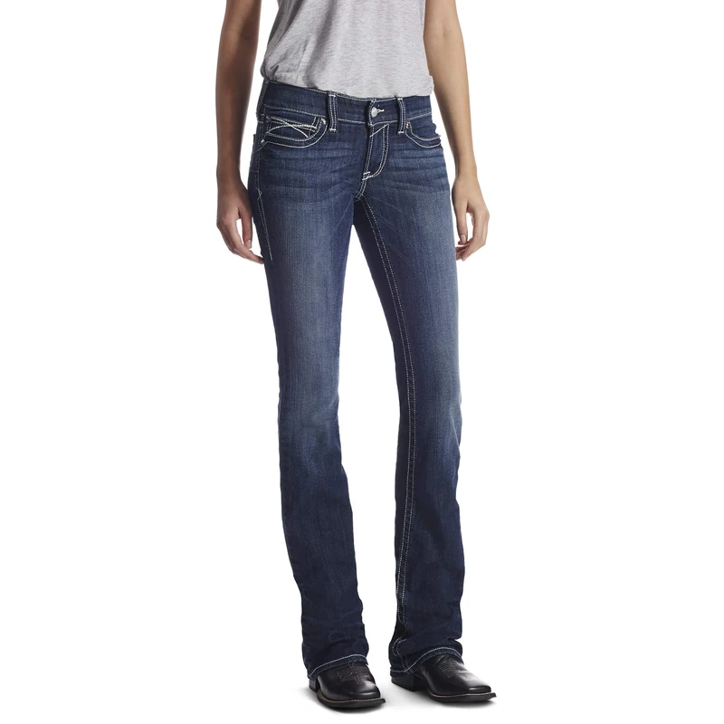 ARIAT Women's R.e.a.l Low Rise Boot Cut Jean, Lakeshore, 32