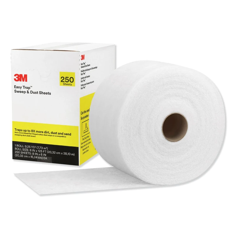 3M Easy Trap Duster Sheets - 250 Sheets per Roll, White