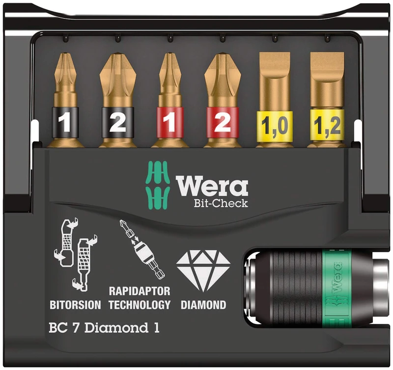 Wera Bit-Check 7 Diamond 1 SB, 7PC - 05073419001