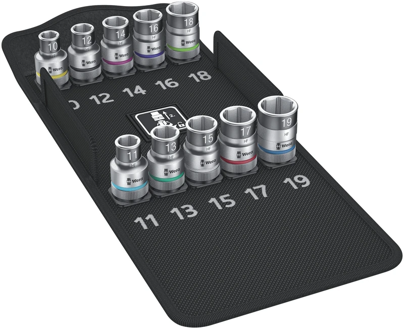Wera 8790 HMC HF 1 Zyklop holding function socket set, 1/2" drive, 10pc, 05004203001
