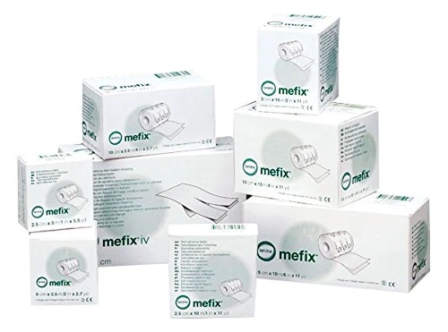 Mefix 310500 Tape Medical Adhesive Soft Cloth, 5 cm x 10 M, Green