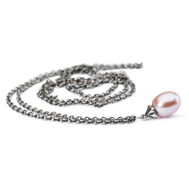 Trollbeads Fantasy Necklace with Rosa Pearl 60 cm / 23.6 in