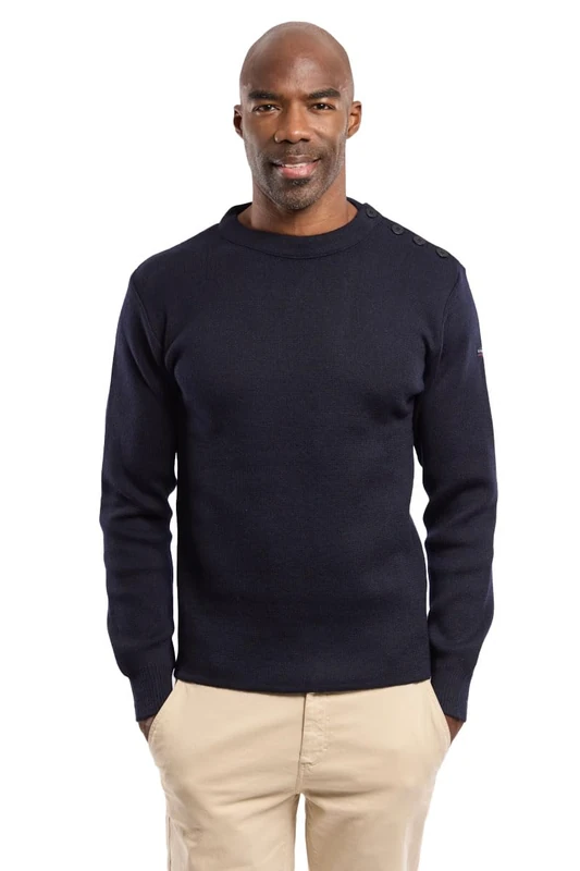 Armor Lux Men's Fouesnant Sweater, Blue, 40