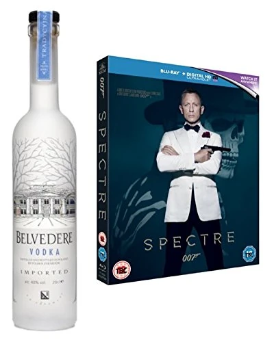 Belvedere Polish Vodka and James Bond Spectre DVD [Blu-ray + UV Copy], 1 x 700ml