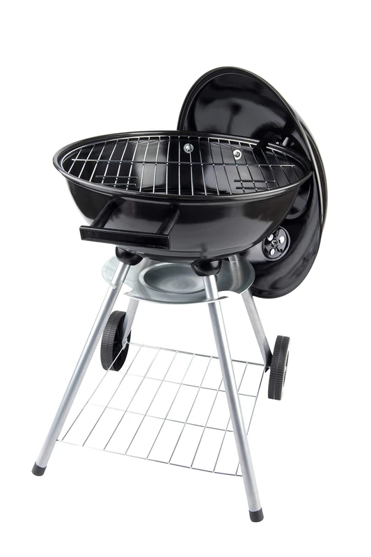 BBQ Collection Charcoal barbecue - Ball barbecue 45 x 60 centimetres - Rounded barbecue - Barbecue on wheels - Black - Metal