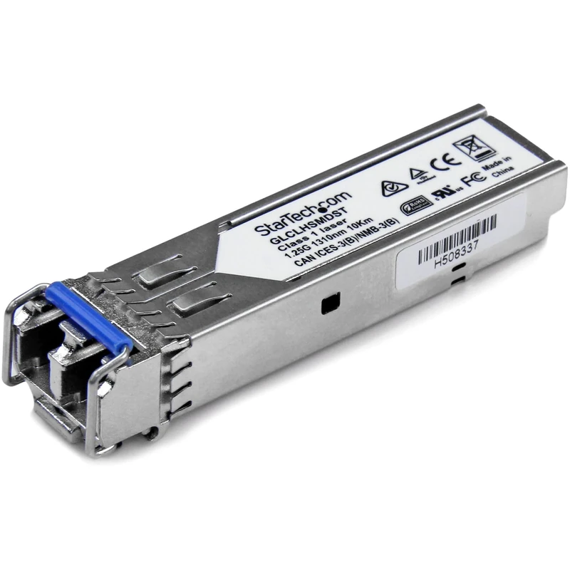 StarTech.com Cisco GLC-LH-SMD Compatible SFP Module - 1000BASE-LX/LH - 1GbE Single Mode Fiber Optic Transceiver - 1GbE SFP - LC 10km - 1310nm - DDM Cisco Firepower, ASR920, IE2000 (GLCLHSMDST)