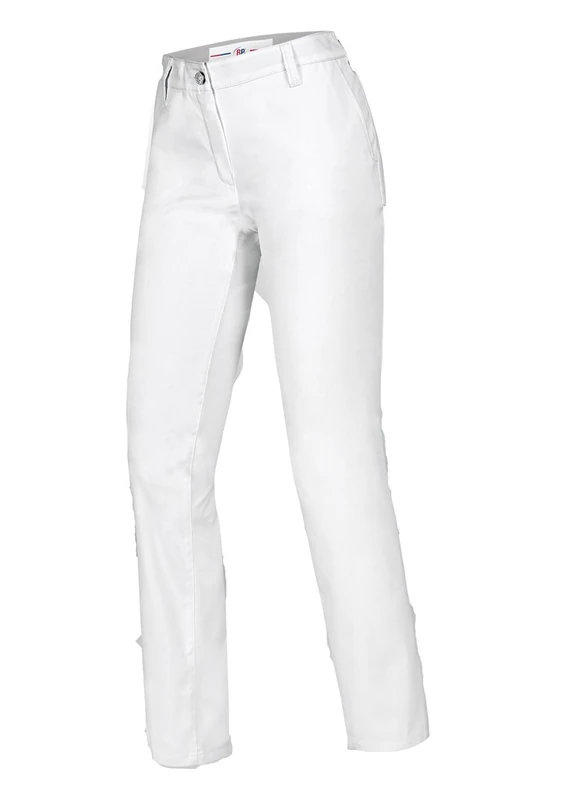 BP 1734-686-21/10n, Women's chinos, Stretch fabric 230,00 g/m², fabric blend with stretch, Color white, Size 10n