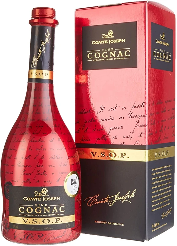 Comte Joseph – Cognac VSOP in Gift Box – 40% ABV – Origin: France (1 x 0.7 L) - Image 1