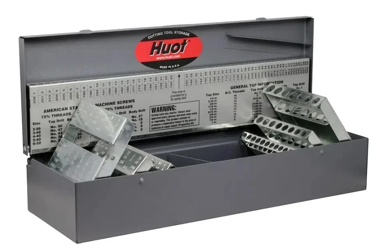 Drill America Drill Bit Index/Case, 1/16-1/2", 1-#60, A-Z (115 Sizes), 11700