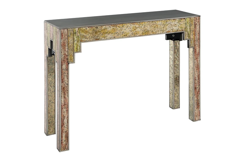 Premier Housewares Wooden Deco Console Table, Gold