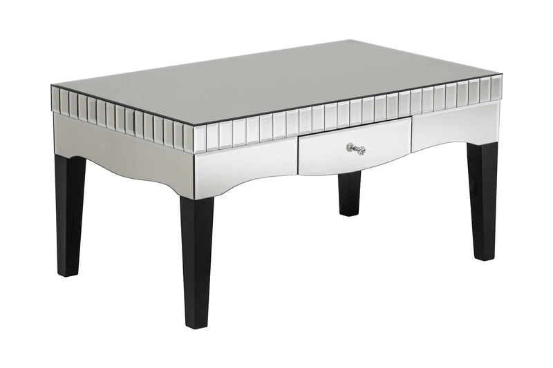 Premier Housewares Boulevard Coffee Table, Wood, Silver