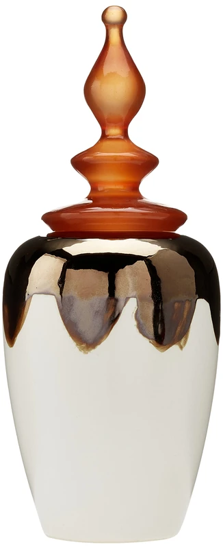 Premier Complements Decorative Urn, Stoneware, Multi-Colour - Image 1