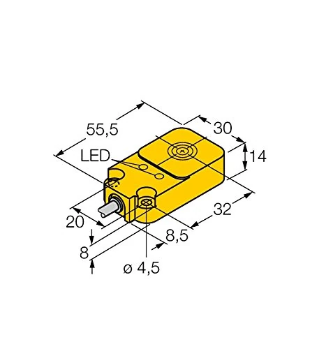 Turck Inductive Sensor Non Flush PNP NO NO NI20-Q14-AP6X2