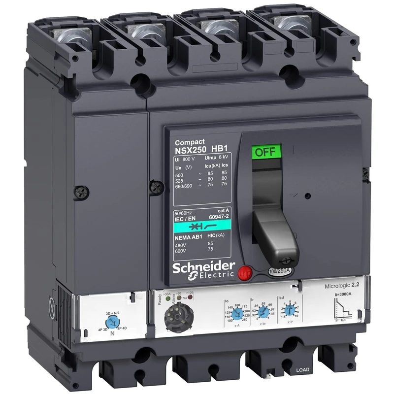 Schneider Elec PBT – Cap 05 08 – Automatic Switch nsx100-hb1 tetrapolar 75 KA 100 Gauge