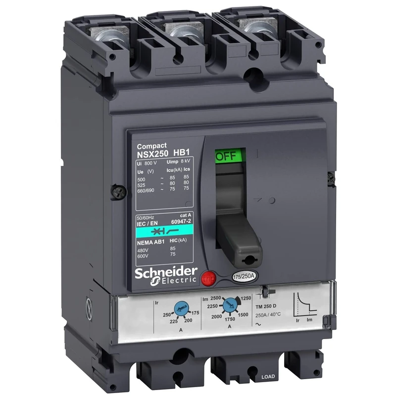 Schneider Elec PBT – Cap 05 08 – Switch AUTOMATICO nsx100-hb1 Tripolar 75 KA tm40d