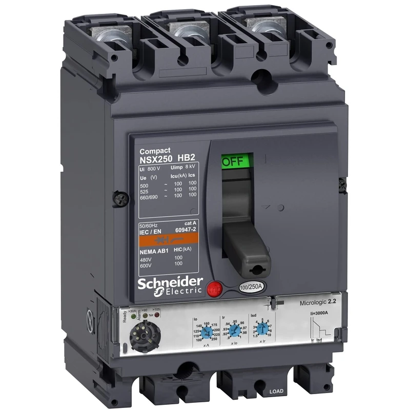 Schneider Elec PBT – Cap 05 09 – Automatic Switch NSX 100hb2 mLogic 2.2-m 50 A 3 Poles