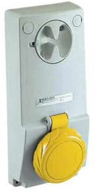 Schneider Electric 82080 Socket UNIKA W/Interlock 16A 3P-N-E 100-, White