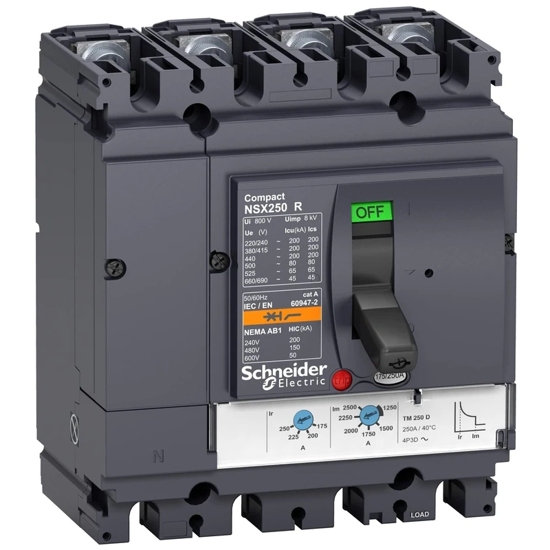 Schneider Elec PBT – Cap 05 07 – Automatic Switch nsx100-r tetrapolar 45 KA tm63d - Image 1