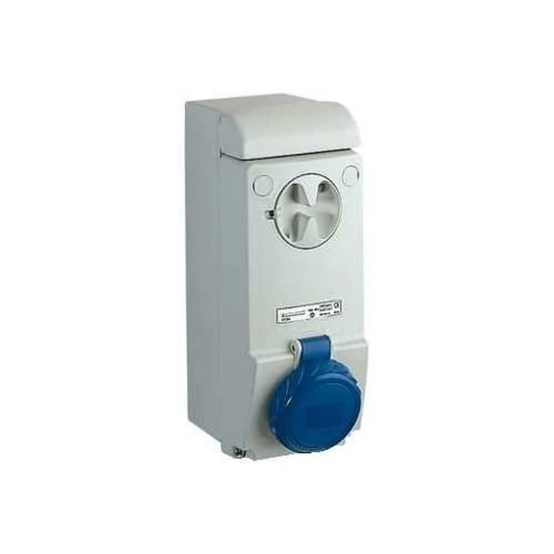 Schneider Electric 83093 Socket UNIKA W/Interlock 32A 3P-E 200-25, White