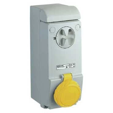Schneider Elec PBT – PCI 40 17 – Base Recessed Switch Block/Lock with DIN or 200 – 250 V 3 Pole + Neutral