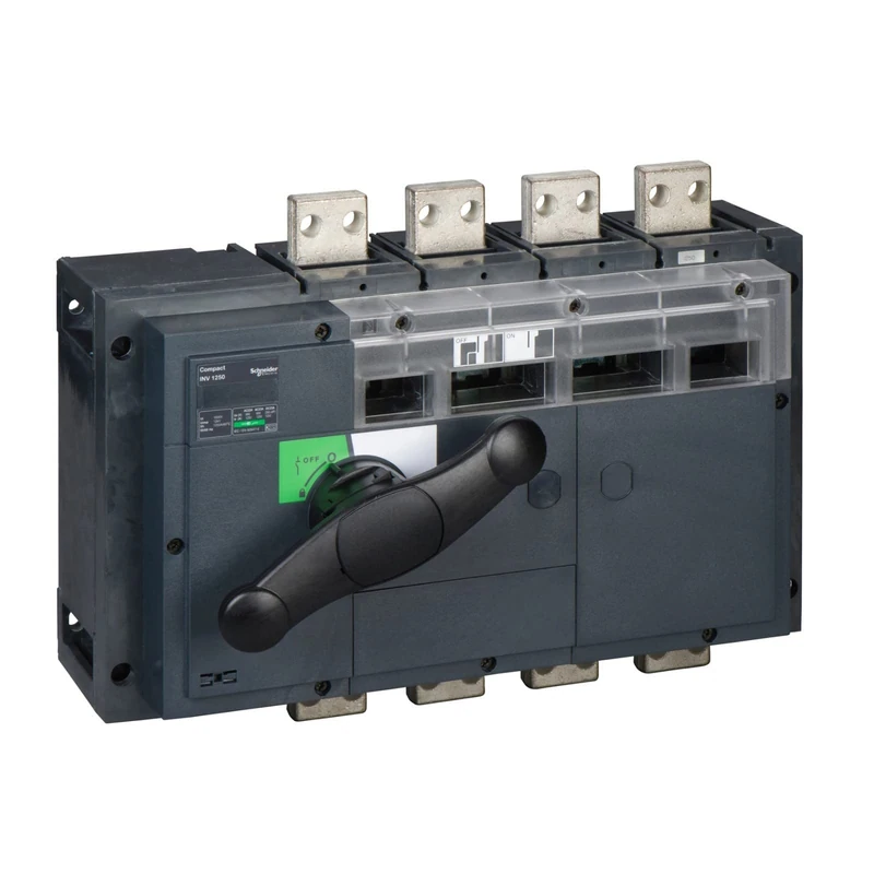 Dropper 31363 inv1250 Compact Switch Off sectionneur Visible 4P Pole, 690 V AC, 50/60Hz, 1250 x 146.5 mm, 300 mm x 340 mm depth, Black