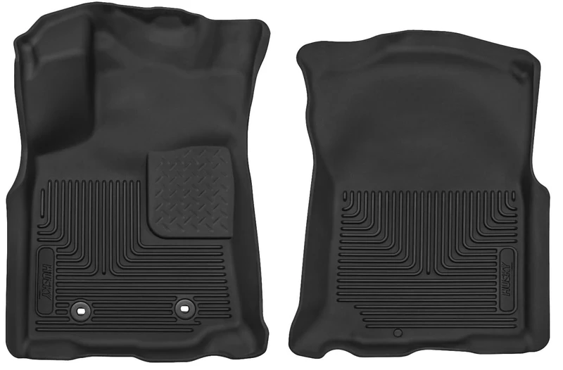 Husky Liners X-act Contour Series | Front Floor Liners - Black | 53741 | Fits 2016-2017 Toyota Tacoma Access/Double Cab w/Automatic Transmission 2 Pcs