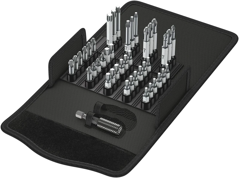Wera Bit-Safe 43 Universal 1 Comprehensive Standard Bits and Holder Set in Pouch (for Drill/Drivers) 43pc, 05057450001