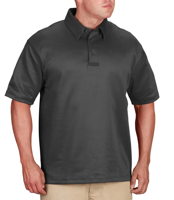 Propper Men's I.C.E. Short Sleeve Performance Polo Shirt, Charcoal Grey, XXXXL