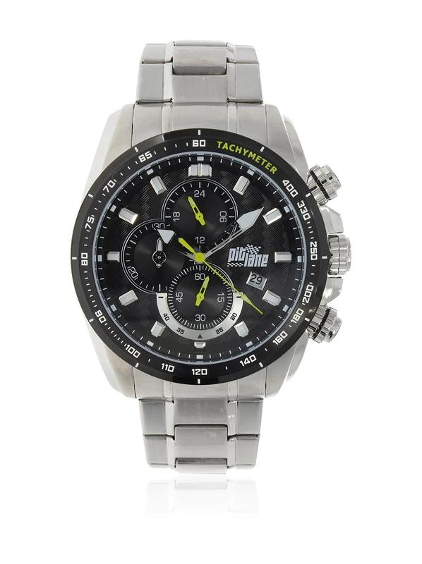 Pit Lane PL-1026-3 Chronograph Watch with Stainless Steel Strap