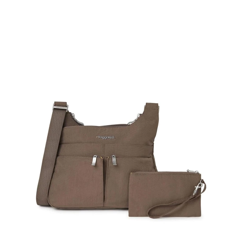 Baggallini Women's Cross Over Crossbody Body Handbag, Portobello, 6 UK