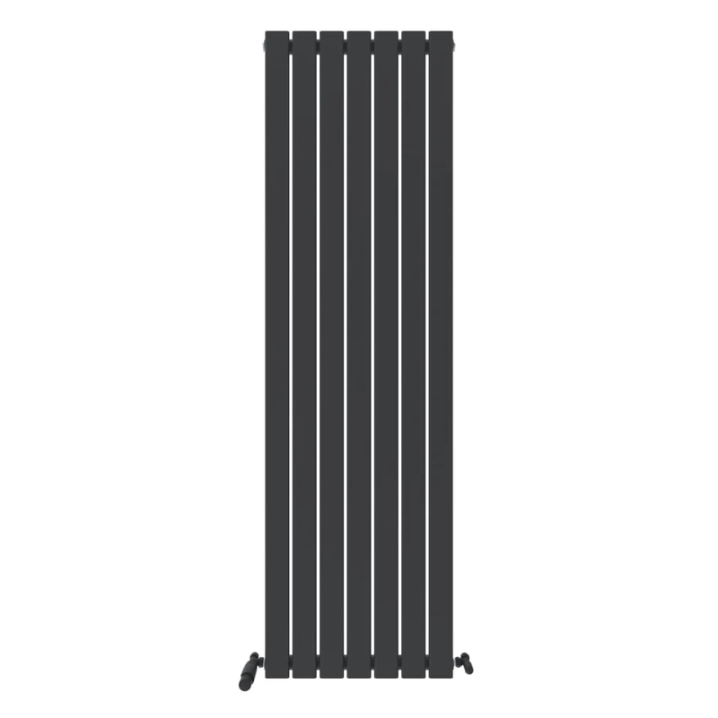 iBathUK Apex Tall Vertical Radiator, Single Flat Panel Radiators, 1800x532mm Slim Radiator, Wall Mounted for Bathroom,Kitchen,Living Room- Anthracite