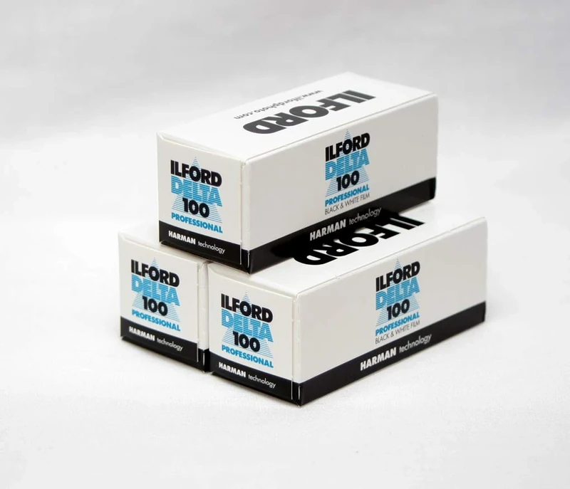 Ilford Delta 100 Black and White 120 Film Pack of Three