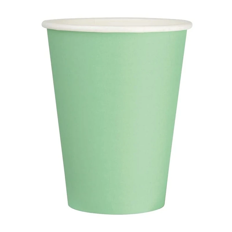 1000x Fiesta Hot Cup Single Wall Aqua 12oz Disposable Travel Take Away