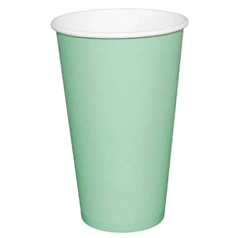 Fiesta Recyclable Hot Cups Single Wall Aqua - 228ml (8oz) (Box 1000)