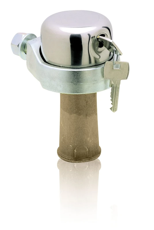 Campana Body Padlock in Zamak Coated by CORAZZA in Stainless Steel. Tempered Carbonised Hook Closure. Supplied 3 Keys. with Accessories. - Image 1