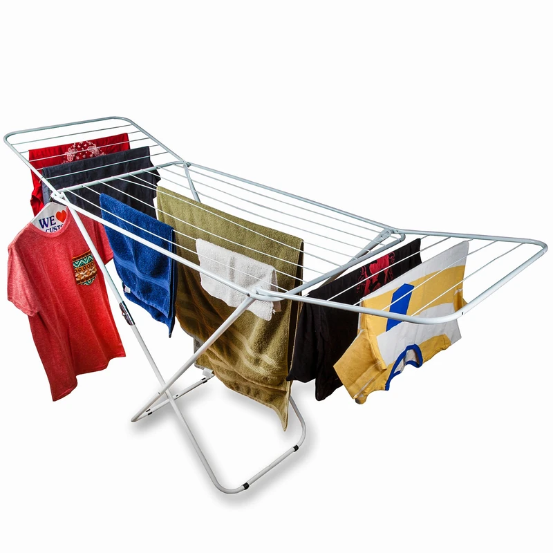 Home Intuition Foldable Drying Rack Clothes Dryer, White