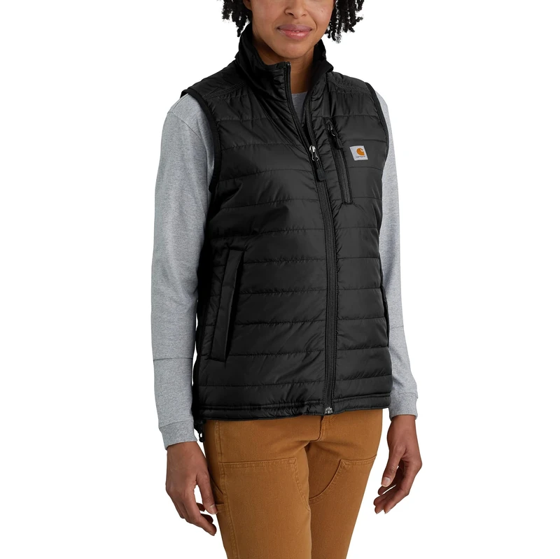 Carhartt Men's Rain Defender® Relaxed Fit Lightweight Insulated Vest, Black, L