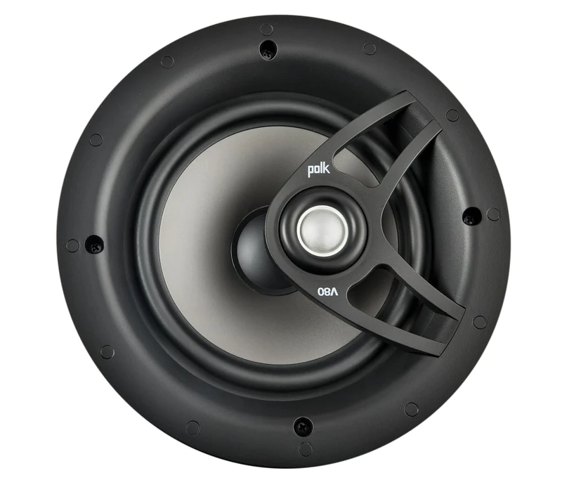 Polk Audio V 80 High Performance Ceiling Recessed Speaker, White