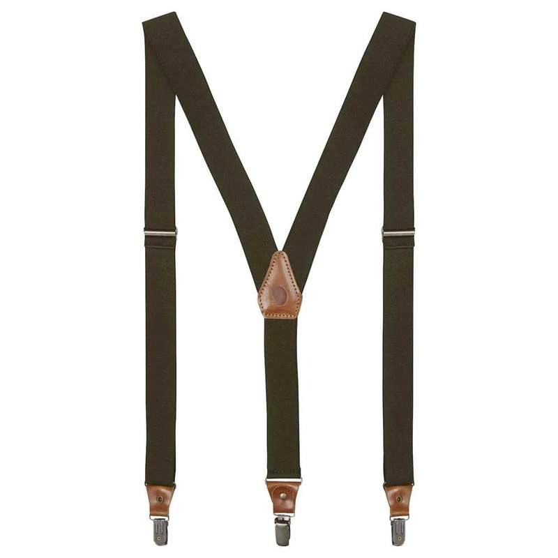 Fjällräven Men Singi Clip Suspenders - Dark Olive, One Size
