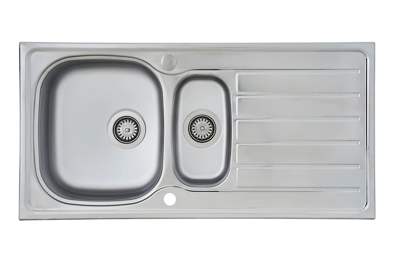 respekta Dallas Stainless Steel Built-In Sink 100 x 50 cm - Image 1