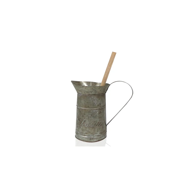 Antic Line Pitcher with Toilet Brush, White - Image 1