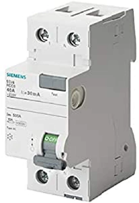 Siemens 5SV4612-0 Rccb, 2-Pole, Type AC, In: 25 A, 300 Ma, Un AC: 230 V, White